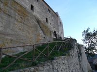 Castello Lauria: particolare della scalinata d'ingresso.