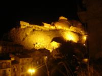 Castello di Sperlinga by night.