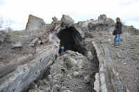 Canale di una Grotta Taddarita, il cui soffitto è crollato.