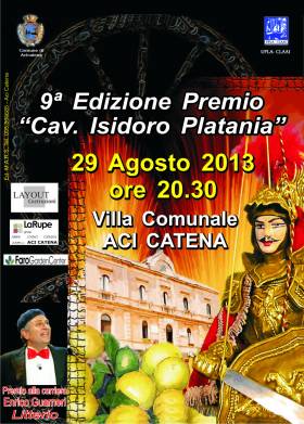 Premio - Cav. Isidoro Platania 2013 - Aci Catena