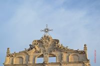 Dettaglio della Chiesa di Santa Lucia alla Badia sita in Piazza Duomo Siracusa dove all'interno vi ? custodita un importante opera del Caravaggio